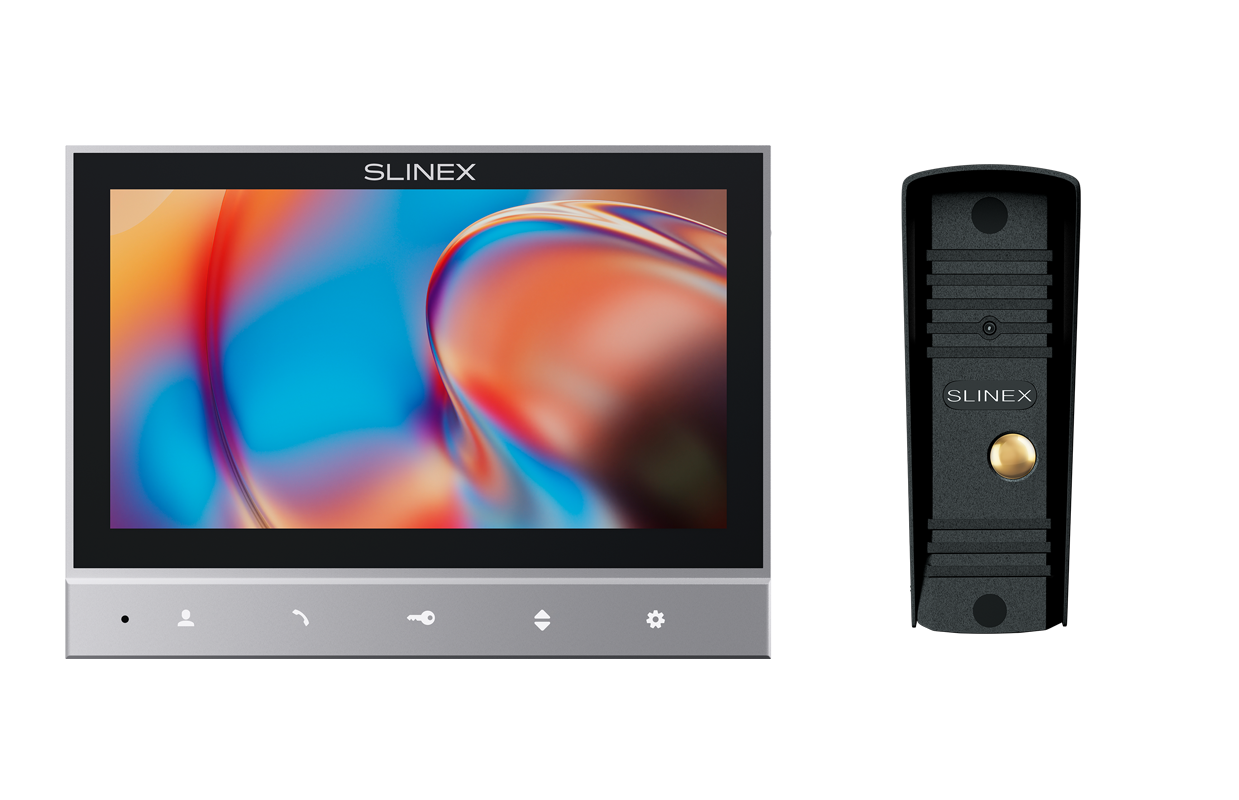 Кликните для увеличения изображения Комплект видеодомофона Slinex SK 7 Start